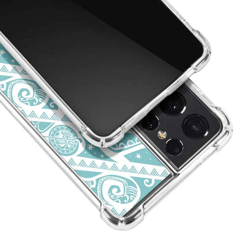 Disney Princess Moana Pattern Galaxy S21 Ultra 5G Clear Case